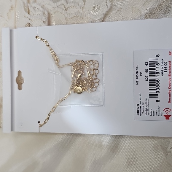 LC Lauren Conrad Gold Necklace with Initial Pendant - Picture 2 of 2
